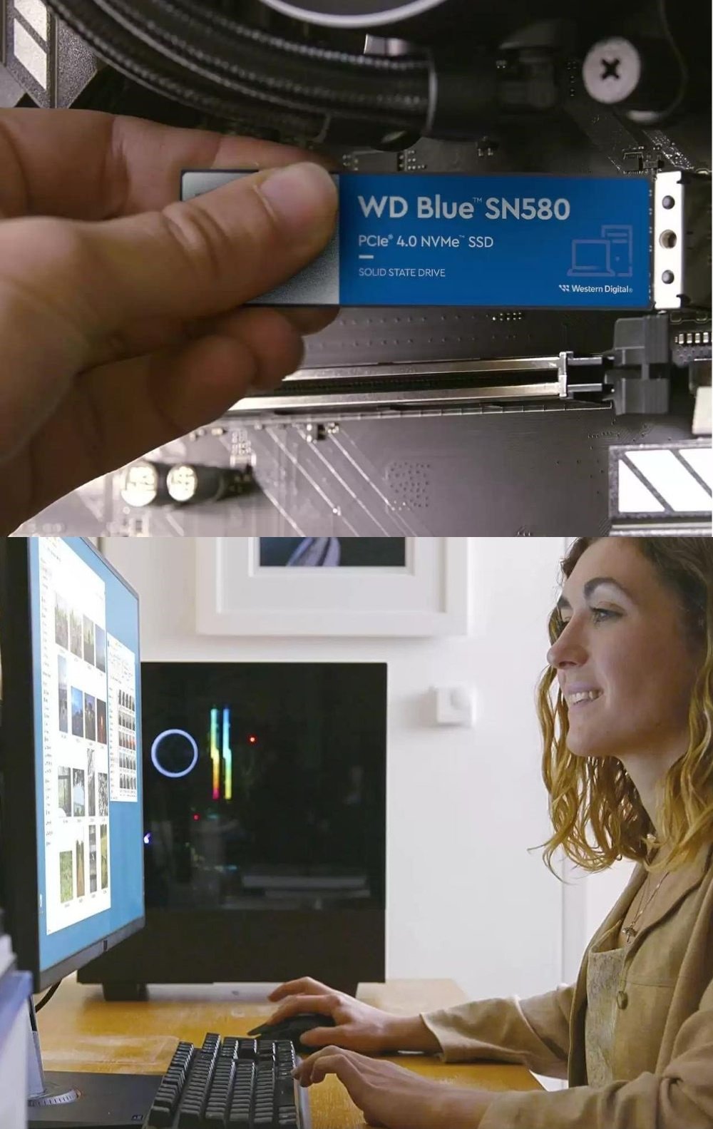 Western Digital WD Blue SN580 M.2 2280 PCIe NVMe Gen4 SSD (1TB)